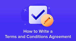 write a terms and conditions agreement