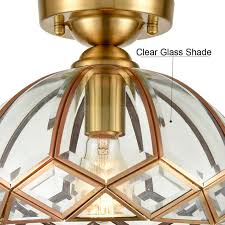 Dome Shaped Vintage Glass Ceiling