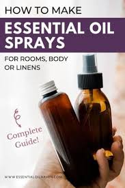 essential oil spray recipes