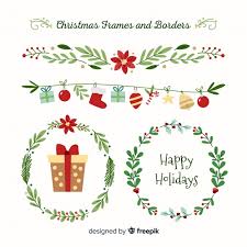 Christmas Frames And Borders Collection Vector Free Download