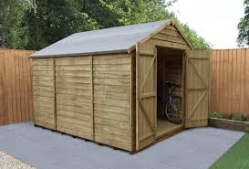 overlap pressure treated 10x8 apex shed