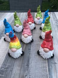 5 Gnome Custom Painted Or Diy Craft Kit