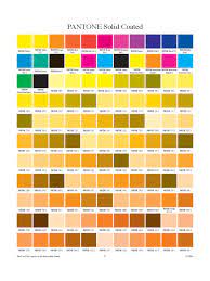 2024 pantone color chart template