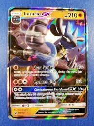 It finds out things it would rather not know, so it gets stressed out easily. Pokemon Karte Holo Nm Lucario Gx Sm100 De