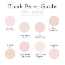 Blush Pink Paint Guide Becki Owens