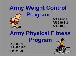 ppt army weight control program