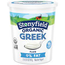 stonyfield organic greek nonfat yogurt