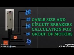 circuit breaker and cable size