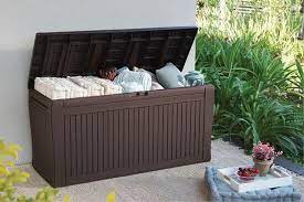 keter keter comfy outdoor storage box