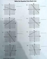 Each Line Writing Linear Equations