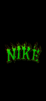 black nike wallpaper with flame logo