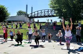 yoga along the river a chance to be in
