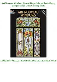 Read Book Art Nouveau Windows Stained