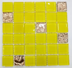 Glass Wall Cladding Crystal Mosaic Tile