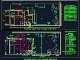 Hotel Guest Room Electrical Dwg Design