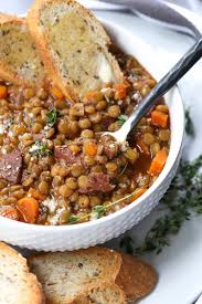 lentil soup with ham manlement