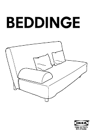 beddinge murbo sofa bed edsken brown