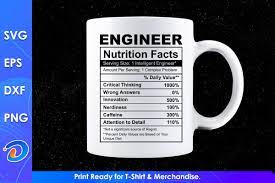 engineer nutrition facts funny t shirt