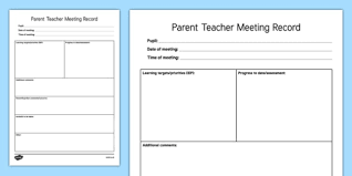 Parent Teacher Meeting Template Parents Evening Checklist