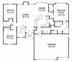Plan 1602 3 Split Bedroom Ranch W
