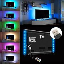 Exgreem Bias Lighting Tv Backlight For Hdtv Led Strips Led Lights With Remote Control 2 Rgb Led Strip Led Room Lighting Led Lighting Bedroom Game Room Design