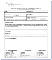 Simple Appraisal Forms Performance Sample With Answers Form