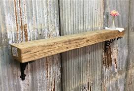 Reclaimed Barn Beam Wood Shelf