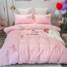 bedding sets cute bunny pink princess