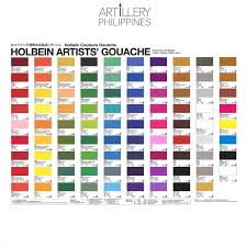 holbein acrylic gouache 12ml individual