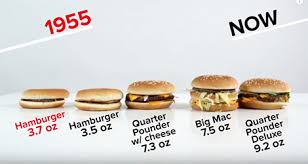 A Look At How Mcdonalds Portion Sizes Have Grown From 1955