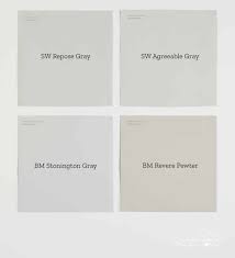 I would buy samples (any paint store should carry these colors) and paint them on a piece of posterboard. The Best Warm Gray Paint Colors Jenna Kate At Home