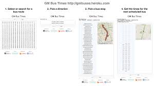 Two Transport Applications Gm Bus Times And Nextbus