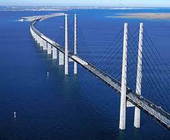 This recording is the end of the course, arriving in malmö. Oresund Bridge Sweden Denmark Verdict Traffic