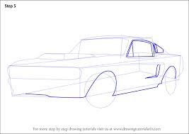 how to draw a 1968 mustang sports cars