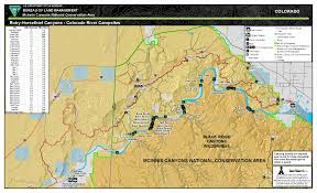 Ruby Horsethief Canyons Colorado River Campsite Map
