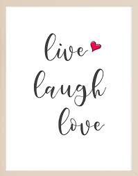 Live Laugh Love Printable Wall Art