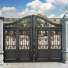 This modern metal panels gate is made out of metal squares and rectangles in random sizes, put together to form a fascinating, uptown and trendy look. Main Gate Design Ideas Home Design And Wall Color Facebook