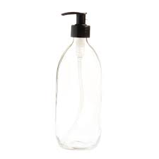 500ml Clear Glass Bottle With Pump