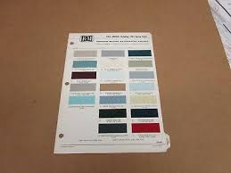 1965 65 Lincoln Continental Paint Color Chip Chart R M Sheet