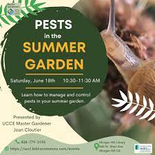 master gardeners pests in the summer