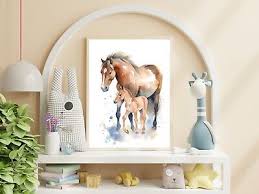 Baby Wall Art Horse Room Decor