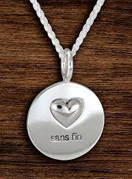 sans fin necklace sterling silver