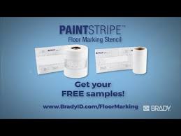 brady paintstripe floor marking stencil