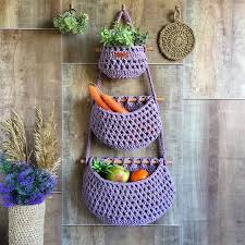 Crochet Hanging Fruit Baskets Ideas