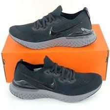 While they can certainly be used by beginners, their true qualities are seen when pushing for the next personal record. Nike Epic React Flyknit 2 Men S Size 11 5 Running Shoes Black Gray Bq8928 001 Ebay