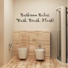Wash Brush And Flush Wall Decal