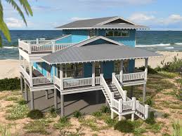 beachfront home plan 3 bedrms 4