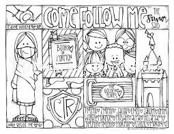 These pages are full of fun doodles and lett. Melonheadz Lds Illustrating Come Follow Me Coloring Page Freebie