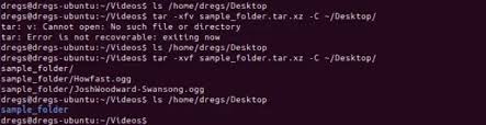 how to extract tar xz files on linux