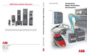 Abb Motor Starter Solutions Contactors Motor Protection